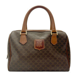 Celine handbag brown Macadam coated canvas